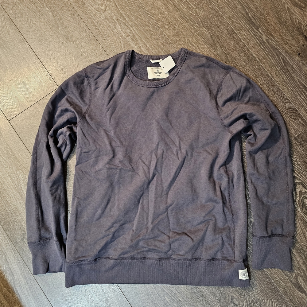Reigning Champ Dark Blue Crewneck Sweater